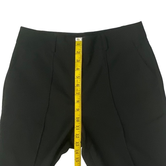 Asos Design Women’s Black Cropped High-Rise Pants, Front Seam, EUC, Size 14 - Picture 11 of 14
